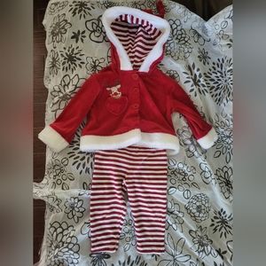 Ladybird Christmas Reindeer Baby Outfit with Hood